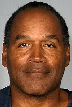 Photo of O.J. Simpson being booked in Las Vegas, Nevada
